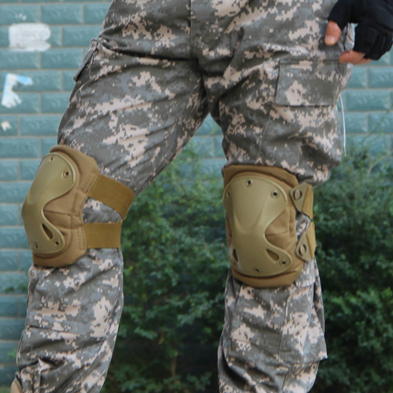 战术护膝护肘四件套装男女户外训练特种兵迷彩战术护具