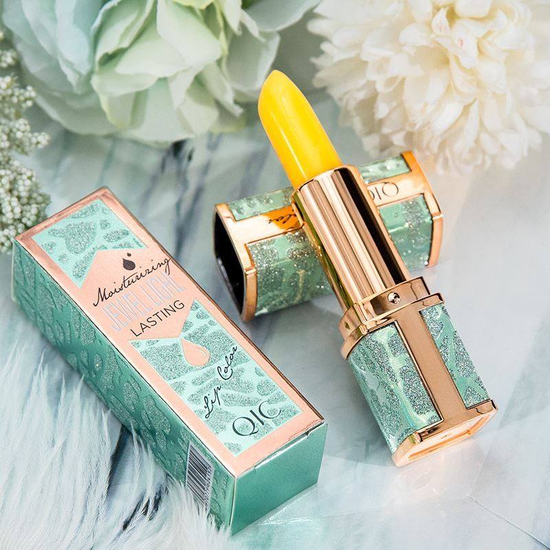 唇膏千人唇彩口红保湿女生口油透明温度体温唇膏