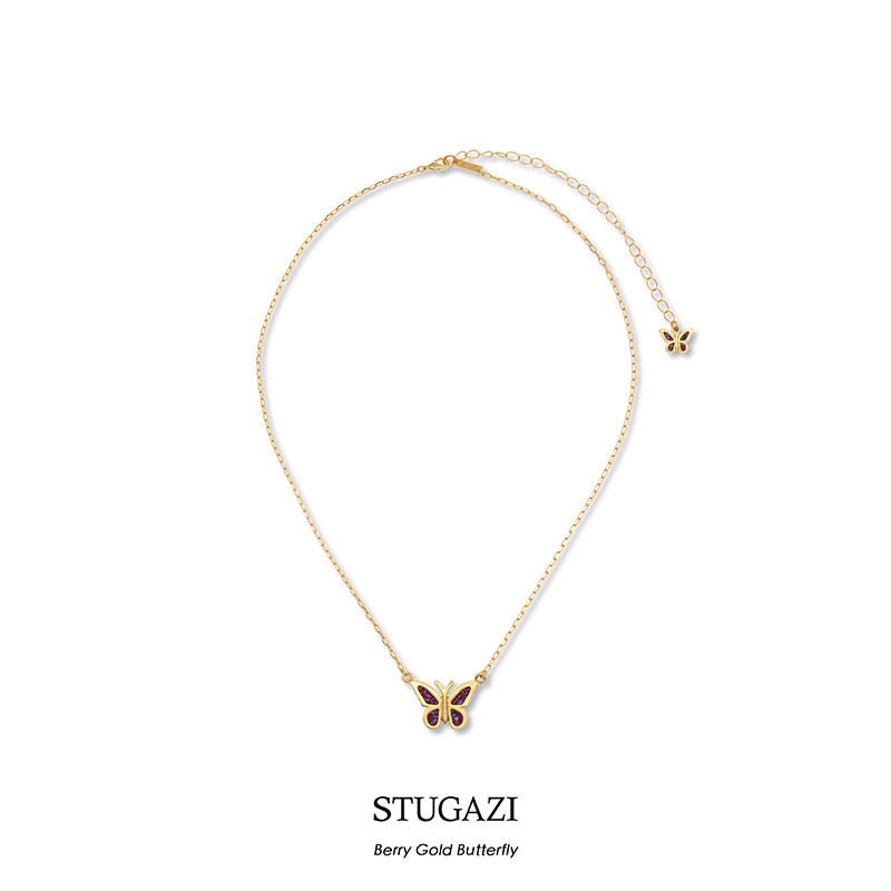stugazi金蝴蝶蝴蝶项链项链