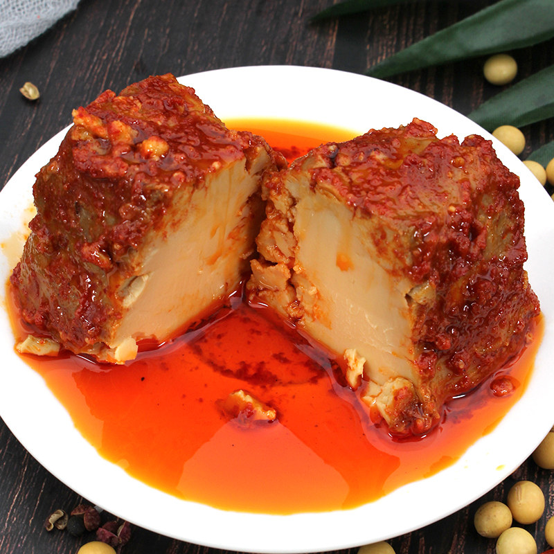 豆腐乳云南特产昆明七甸腐乳大瓶红油毛卤下饭豆腐乳