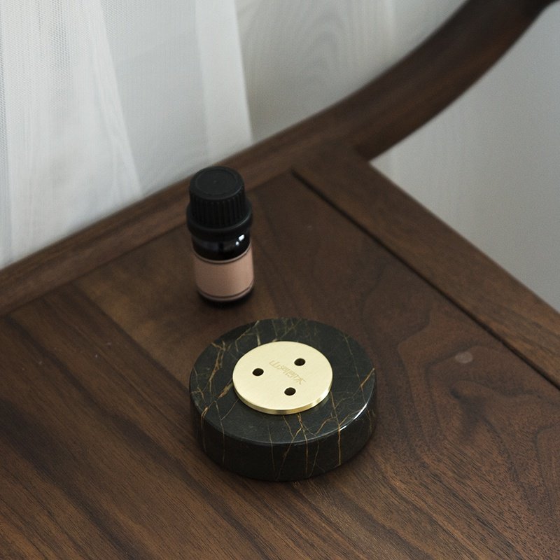 散香器扩香器黄铜大理石纸镇摆件散香器