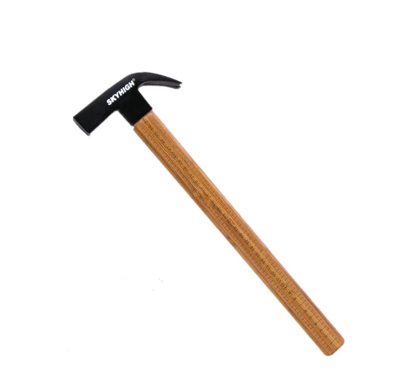 工具木工锤子奥新羊角方头竹高碳钢支模带磁榔头羊角锤