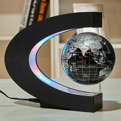 6寸磁悬浮地球仪自转发光高科技创意孩子端午节礼物摆件