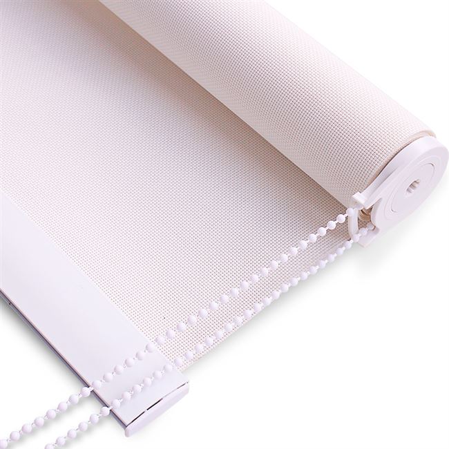 遮光窗帘阻燃阳光办公室卷帘面料拉珠电动透景卷帘