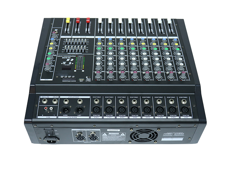 舞台婚庆大功率8路调音功放一体机效果数字放大器调音台舞台