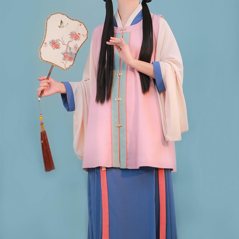 明制谜阿琵琶袖短短衫比甲春夏温款舒适汉服汉服