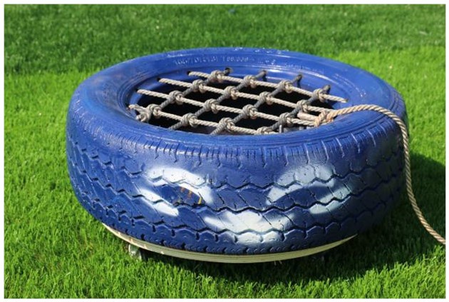 新品幼儿园轮胎带网体育车儿儿童感统训练训练器感统训练器材