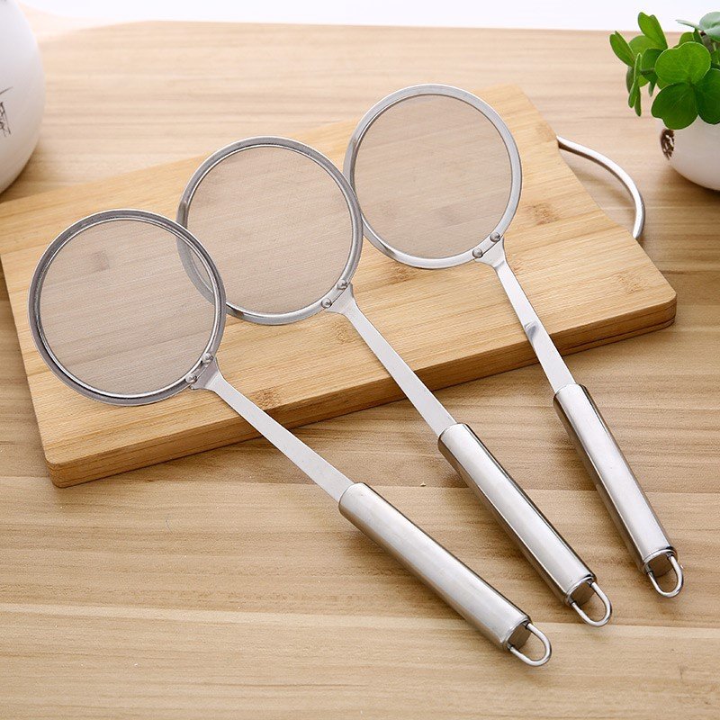 新品滤网厨房不锈钢过滤勺子筛超漏勺浆果不锈漏勺