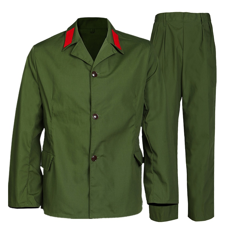 收藏6x5式军套装六五军装的确良士兵老式装男民族服装