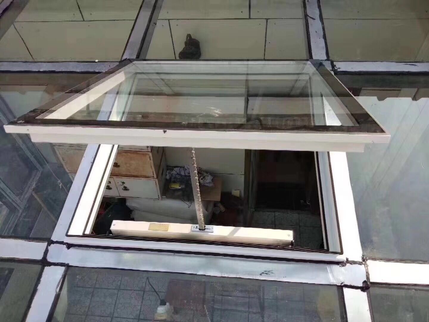 阳光房天窗阁楼天窗天井斜h屋顶天窗电动手动推拉铝合金天窗定