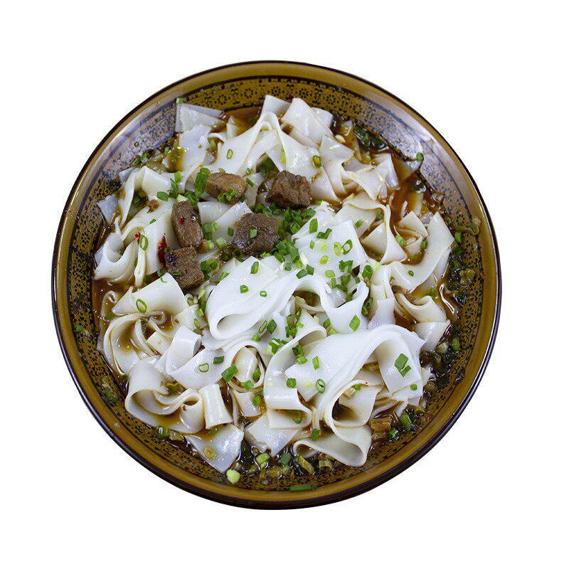 湖南岳阳米粉新鲜湿扁常德宽粉手工切粉米面汤方便面