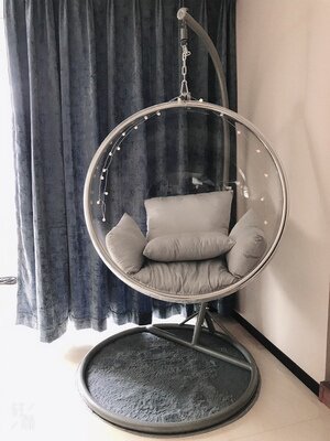 网红玻璃吊椅透明泡泡室内阳台吊篮北欧太空鸟秋千