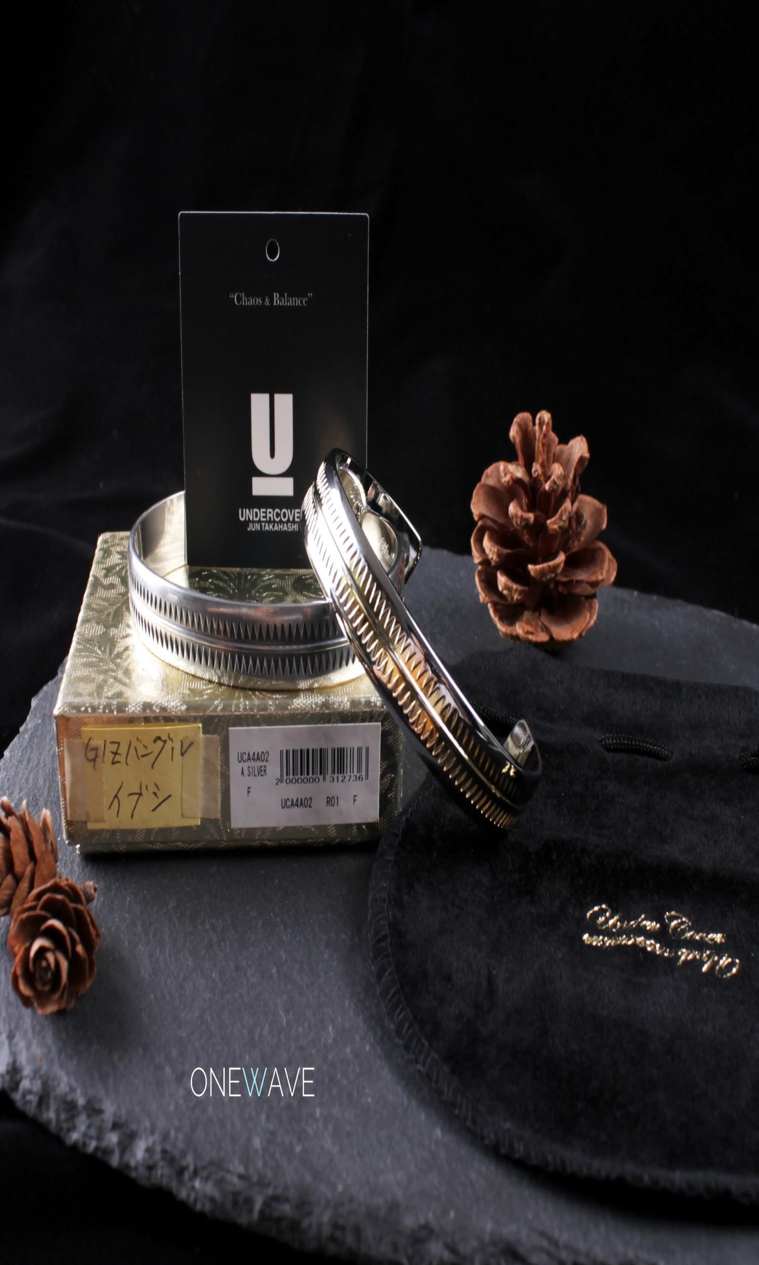 正品国内现货undercover手镯高桥纹身图腾锯齿腕饰手镯