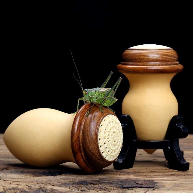 葫芦范制模具蝈蝈罐虫具鸣虫笼子文玩把玩鸡心葫芦