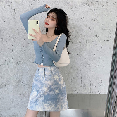 女人味套装轻风女装通勤夏通勤三件半身chict复古家居服套装