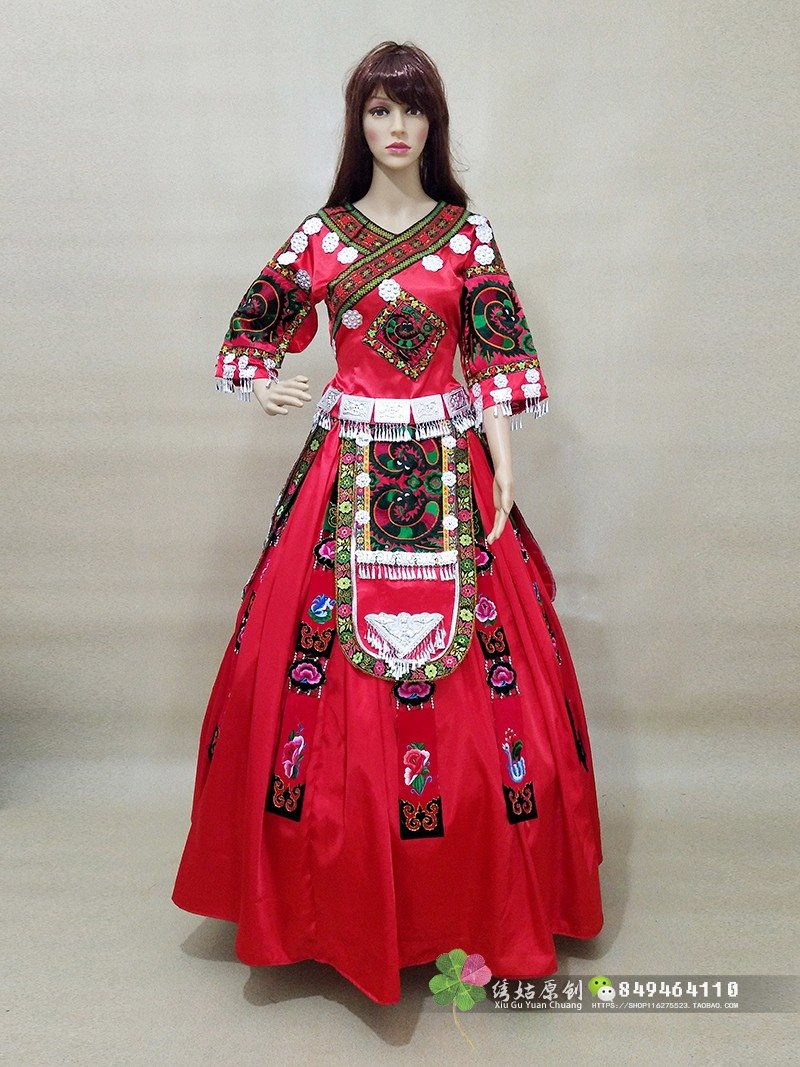 施洞苗族服装少数民族中国国风刺绣套装贵州凯里民族服装