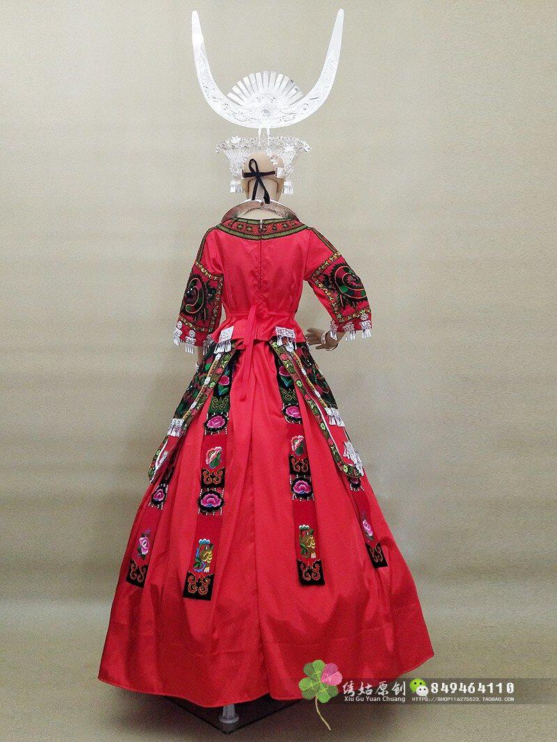 施洞苗族服装少数民族中国国风刺绣套装贵州凯里民族服装