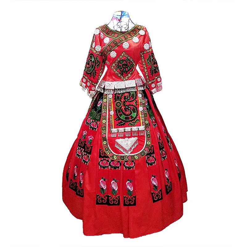 施洞苗族服装少数民族中国国风刺绣套装贵州凯里民族服装