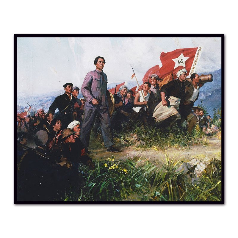 红色革命文化主题文创产品爱国爱党题材油画diy