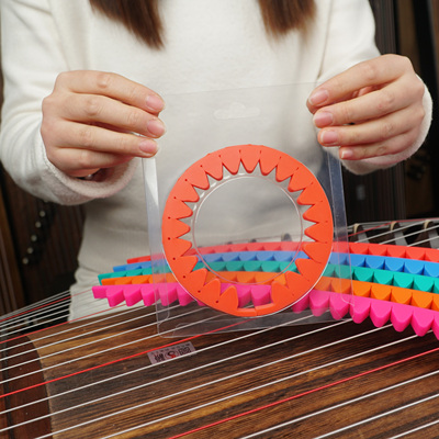 古筝止音条消音器弱音条静音带深夜练琴扰民硅胶材质不伤橙色其它乐器