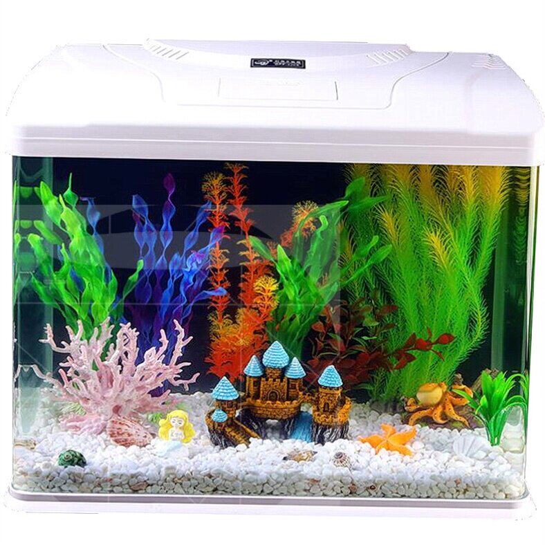 鱼缸过滤器客厅小型玻璃自己组装水族箱精致观赏鱼缸