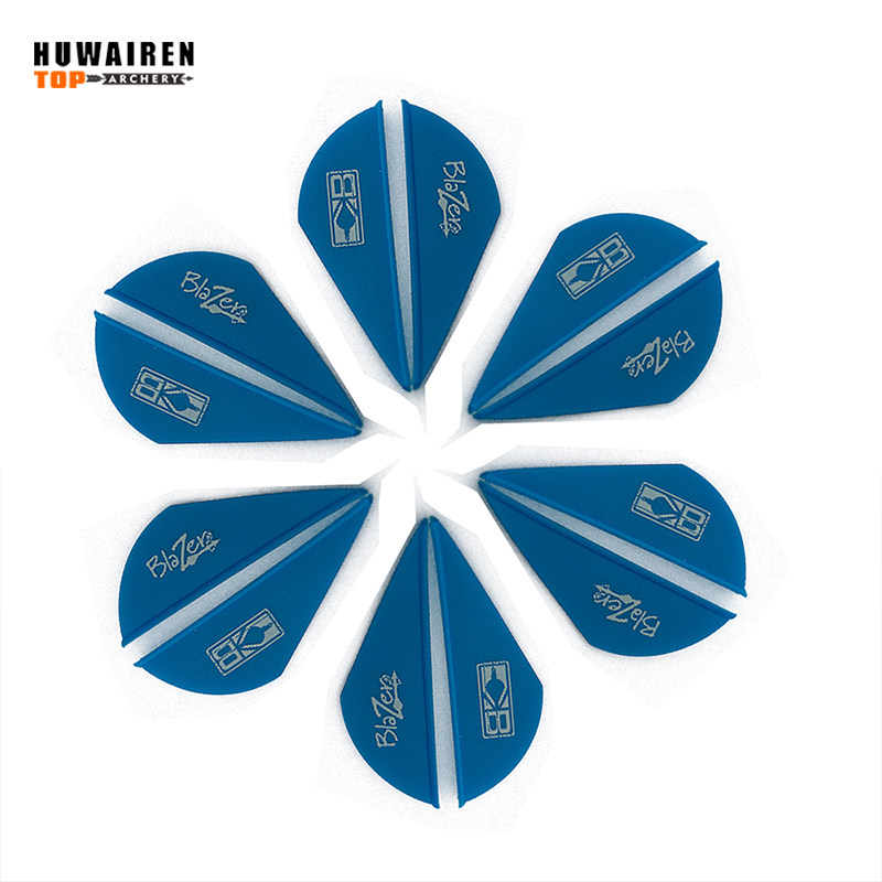 huwairen g26箭投箭尾箭支羽毛塑料羽真羽毛布拉泽箭尾nock竞技用
