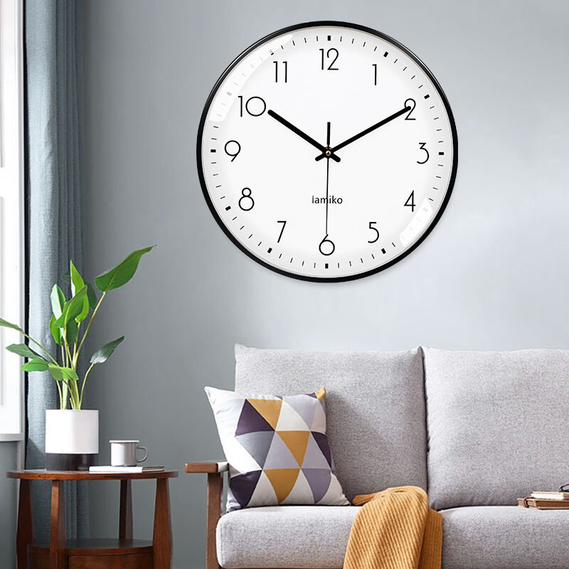 挂钟轻北欧尚用钟代墙钟饰表英奢约挂现石客家挂钟