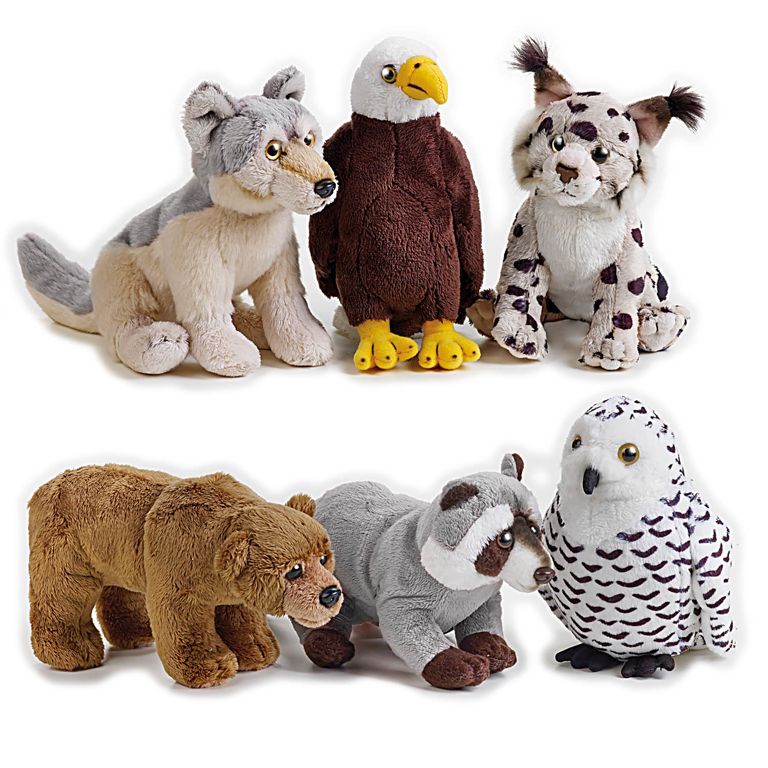 国家地理北美系列毛绒玩具公仔亲子柔软宝宝宝宝安安抚毛绒布艺类玩具