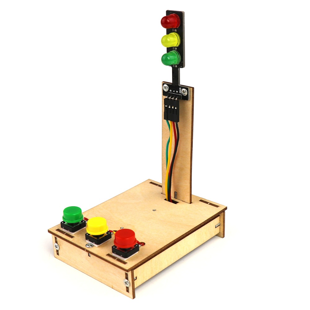 科技制作小发明手工红绿灯玩具模型科学电路学生科学实验