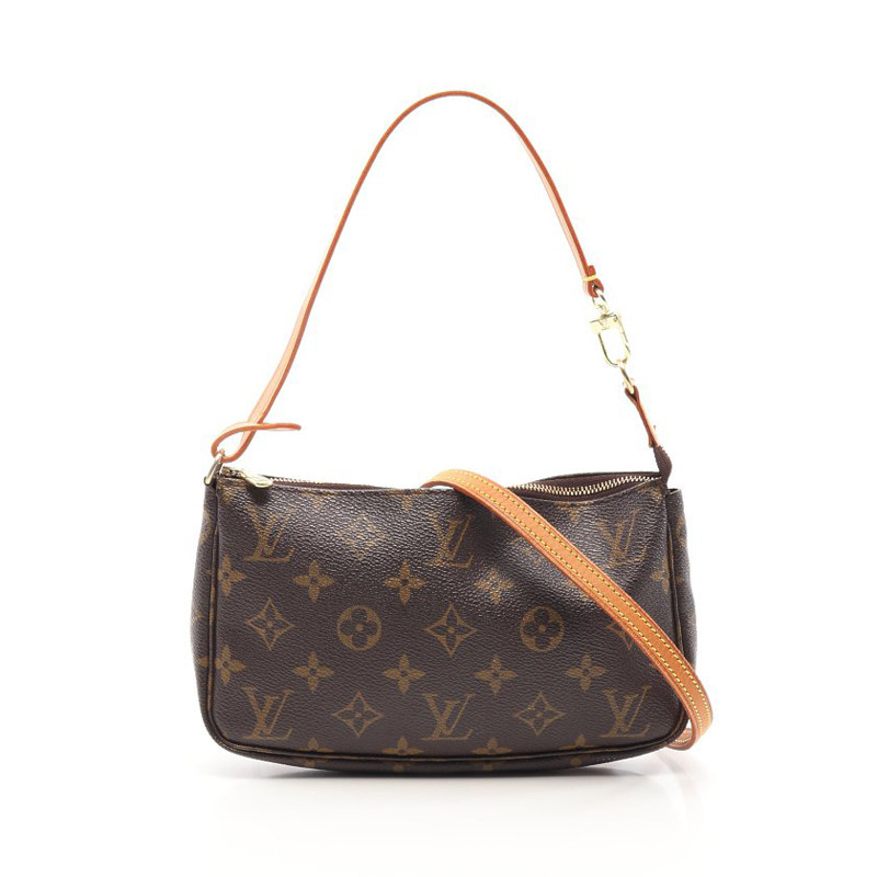 中古lv路易威登pochetteaccessoires老花手提包659846女士包袋