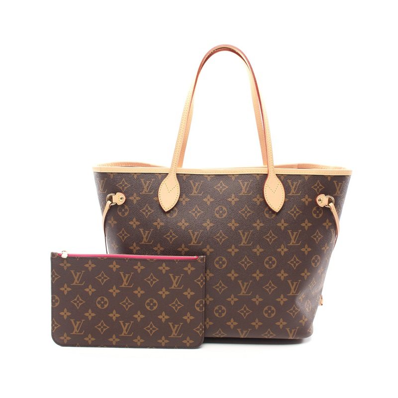 lv路易威登neverfullmm中号老花肩包784146reclo中古托特包