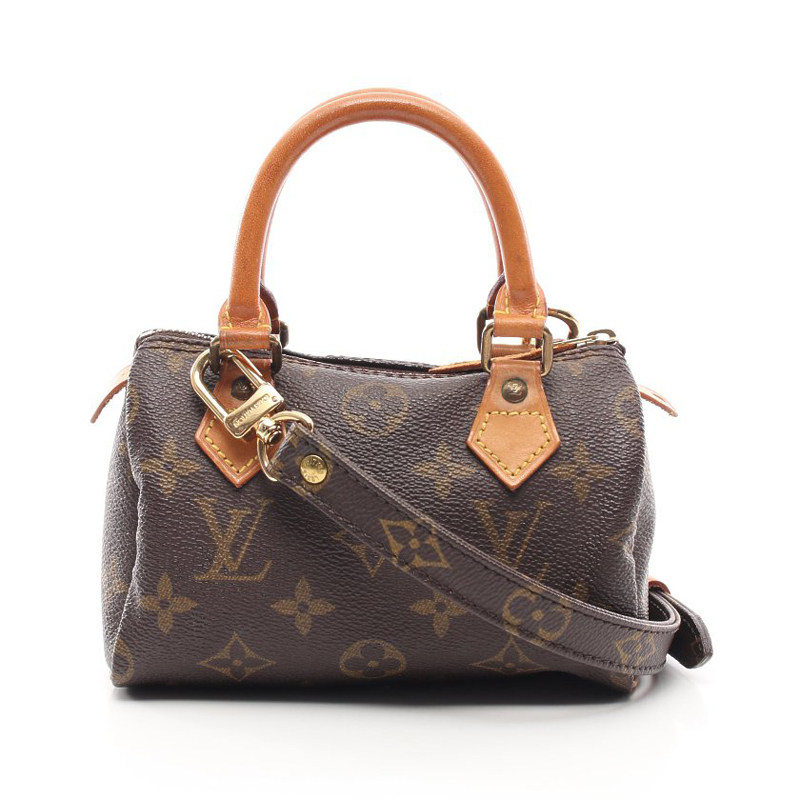 中古迷你女性手提包老花minispeedylv新迷你路易威登女士包袋