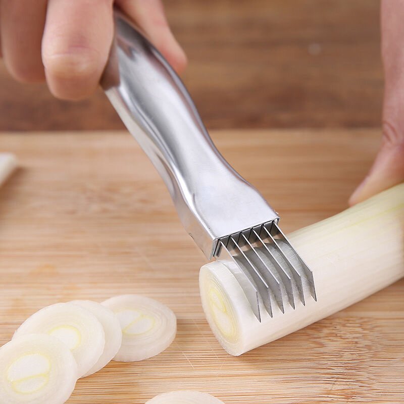 葱花神器商用切葱器葱丝刀切蒜丝器加厚不锈钢多功能切菜器