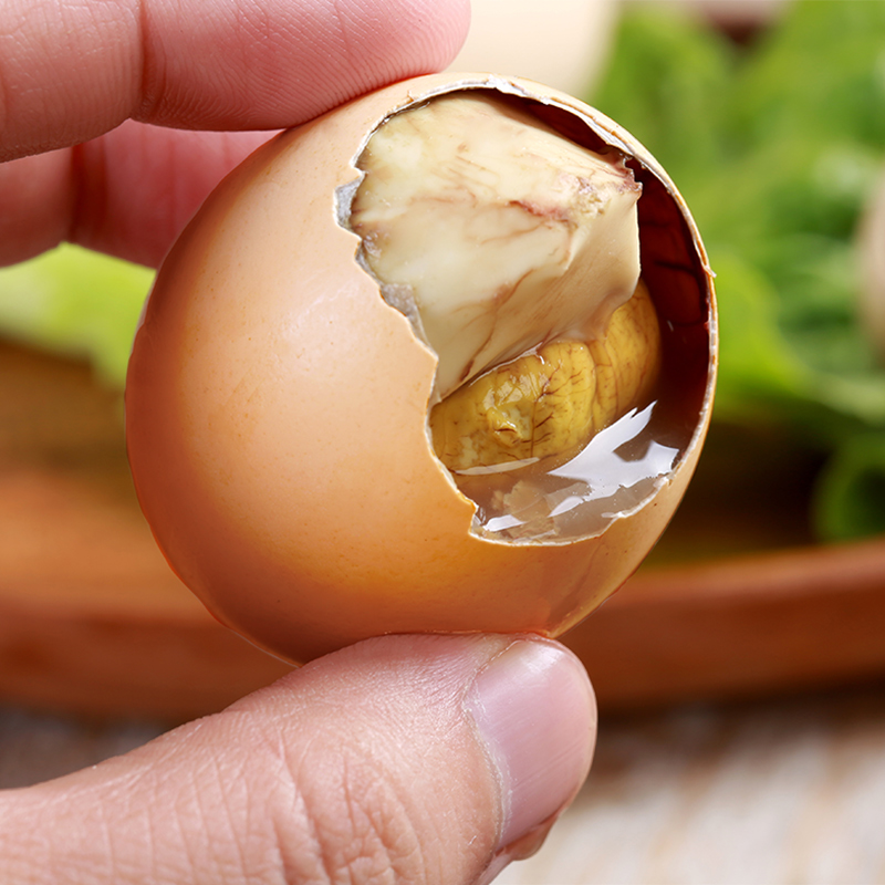 活珠子新鲜13天鸡胚蛋毛鸡蛋20枚开袋即食熟五香味钢化蛋凤凰毛蛋