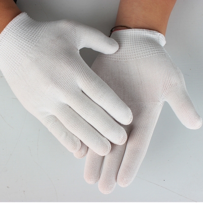 手套尼龙直销耐磨防静电针织超薄无尘套包手部防护用品