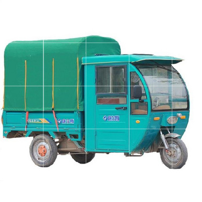 三轮车棚子快递包围支架雨棚安装电动车伸缩车篷遮阳篷