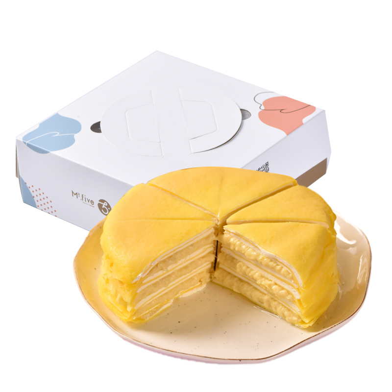 伍氏榴莲千层蛋糕爆浆流心生日蛋糕零食网红甜品传统西式糕点