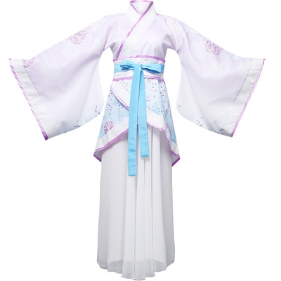 正品汉服曲裾女清新淡雅改良中国风古典舞蹈演出服贵妃传统古装超