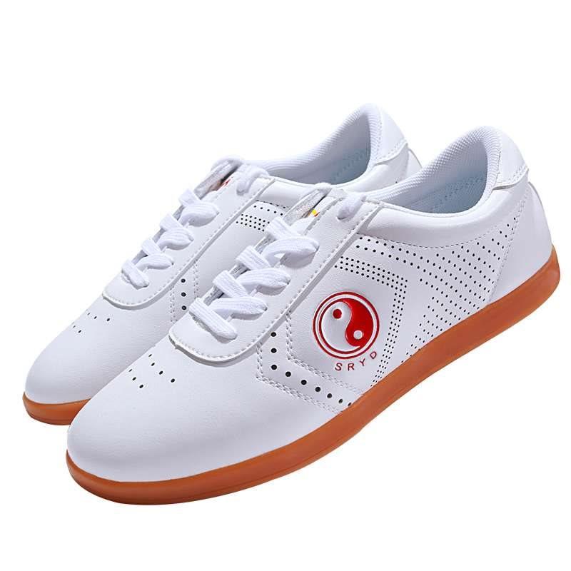 山人武术太极鞋女秋冬牛筋功夫鞋软牛皮太极拳太极鞋