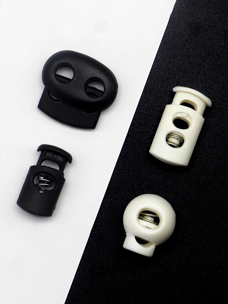 衣服鞋带带扣固定器防滑下摆收缩卡扣塑料弹簧纽扣