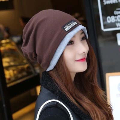 帽子适合子女韩版潮短发搭配秋冬圆脸头大帽子