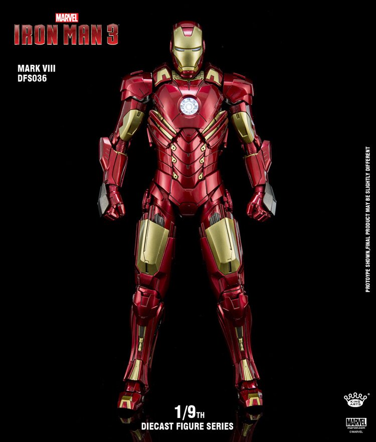 正品kingarts钢铁侠mk8合金模型手办漫威正版兵人兵人专区