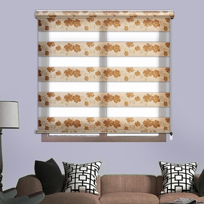 家用升降透景手拉打孔百叶防水卫生间窗帘遮光卷帘