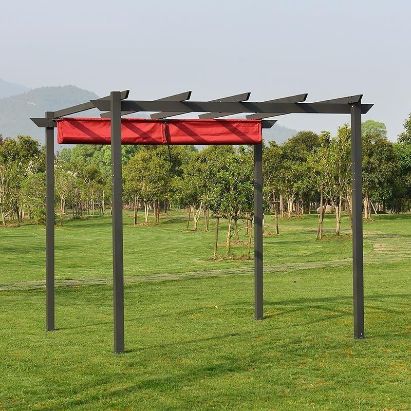 院子雨棚户外凉亭露天庭院遮阳棚楼铝合金葡萄架遮阳篷