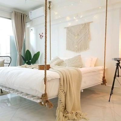 吊床卧室抖音家庭摇床简约悬挂摇篮可爱吊兰吊床