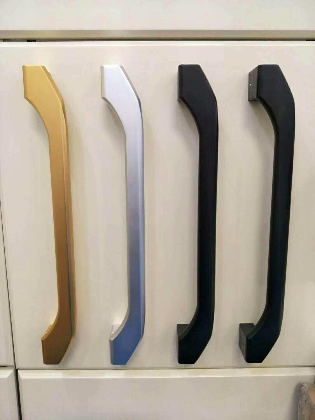 移门门拉手明装金色阳台推拉门把手氧化铝黑色玻璃门小拉手