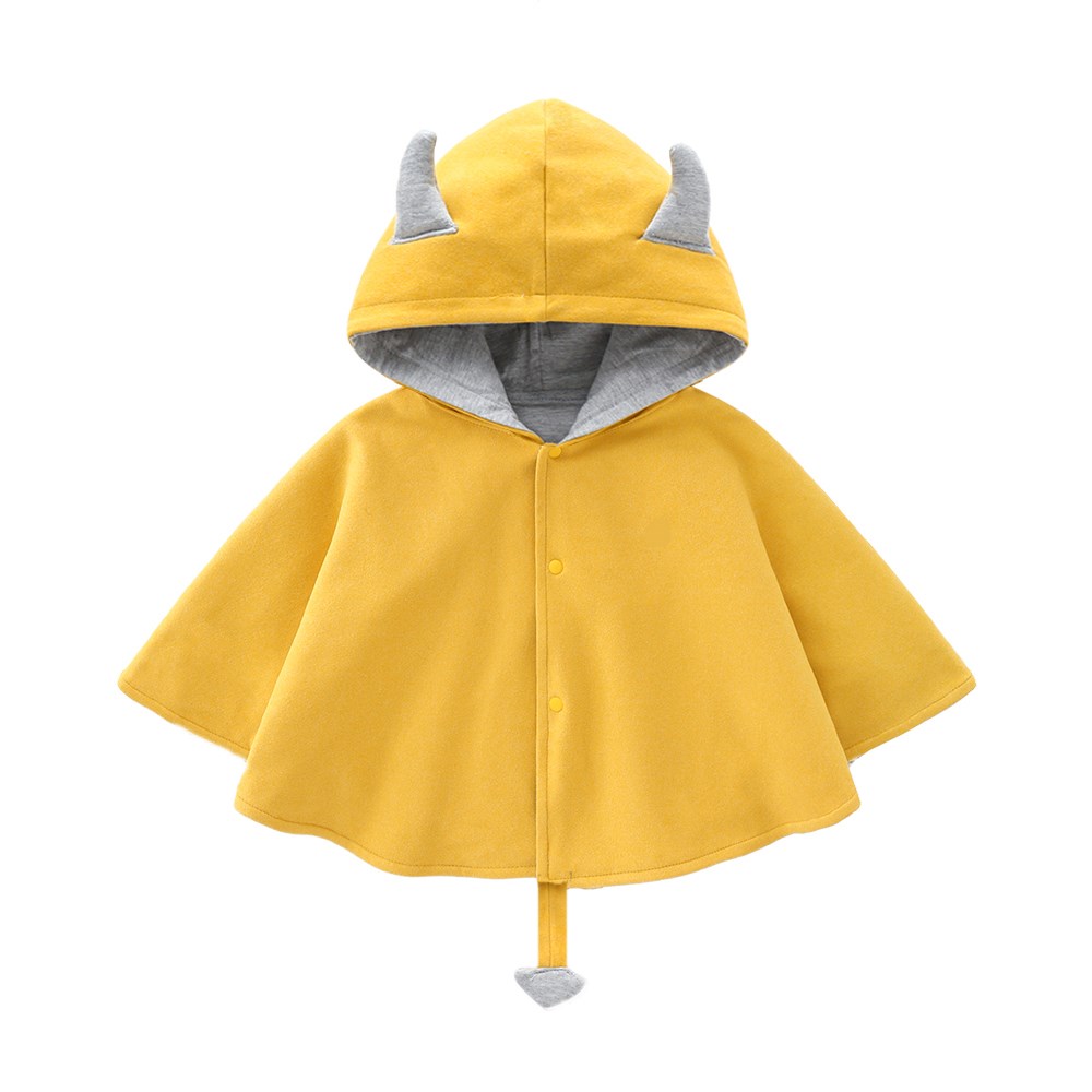 宝宝披风儿童纯棉内衬防晒斗篷婴幼儿双层披肩披风