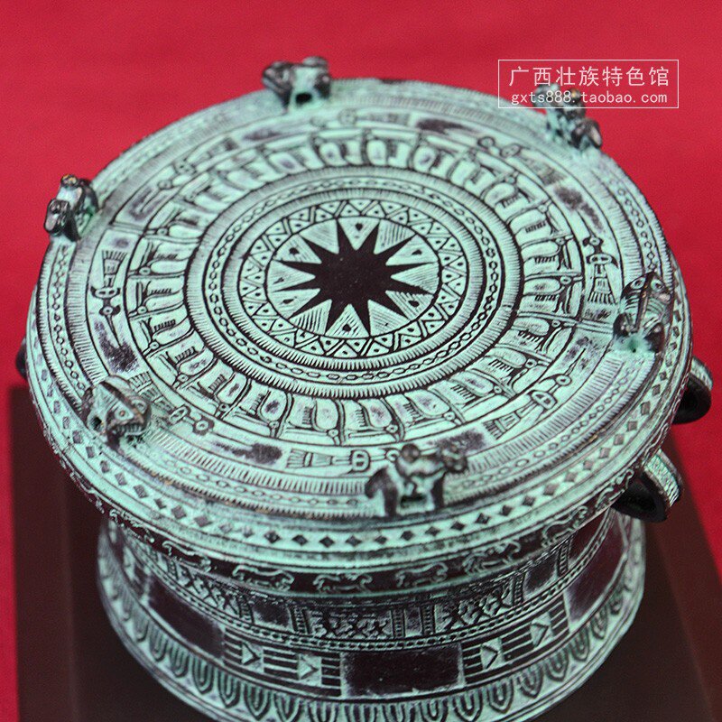 铜鼓广西特色工艺品领导同事记念摆件装饰品老外铜鼓