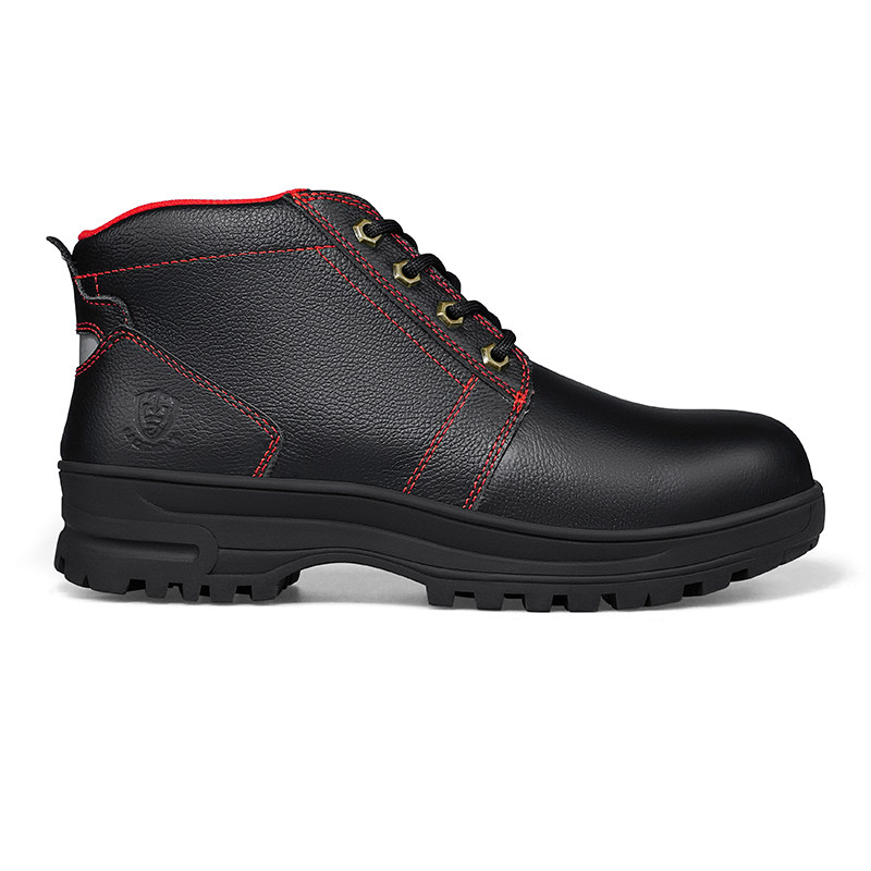 踏固劳保鞋男高帮防砸防工作鞋绝缘牛皮包头防护防护鞋