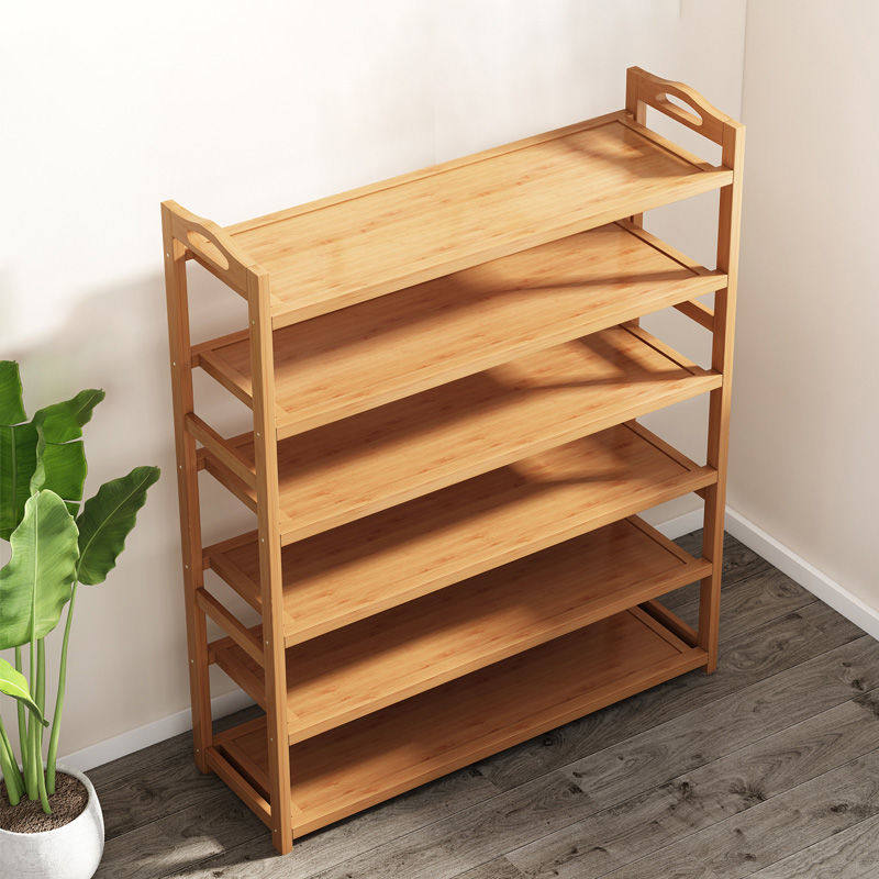 楠竹鞋架子简易鞋架鞋柜防尘鞋架实木置物架
